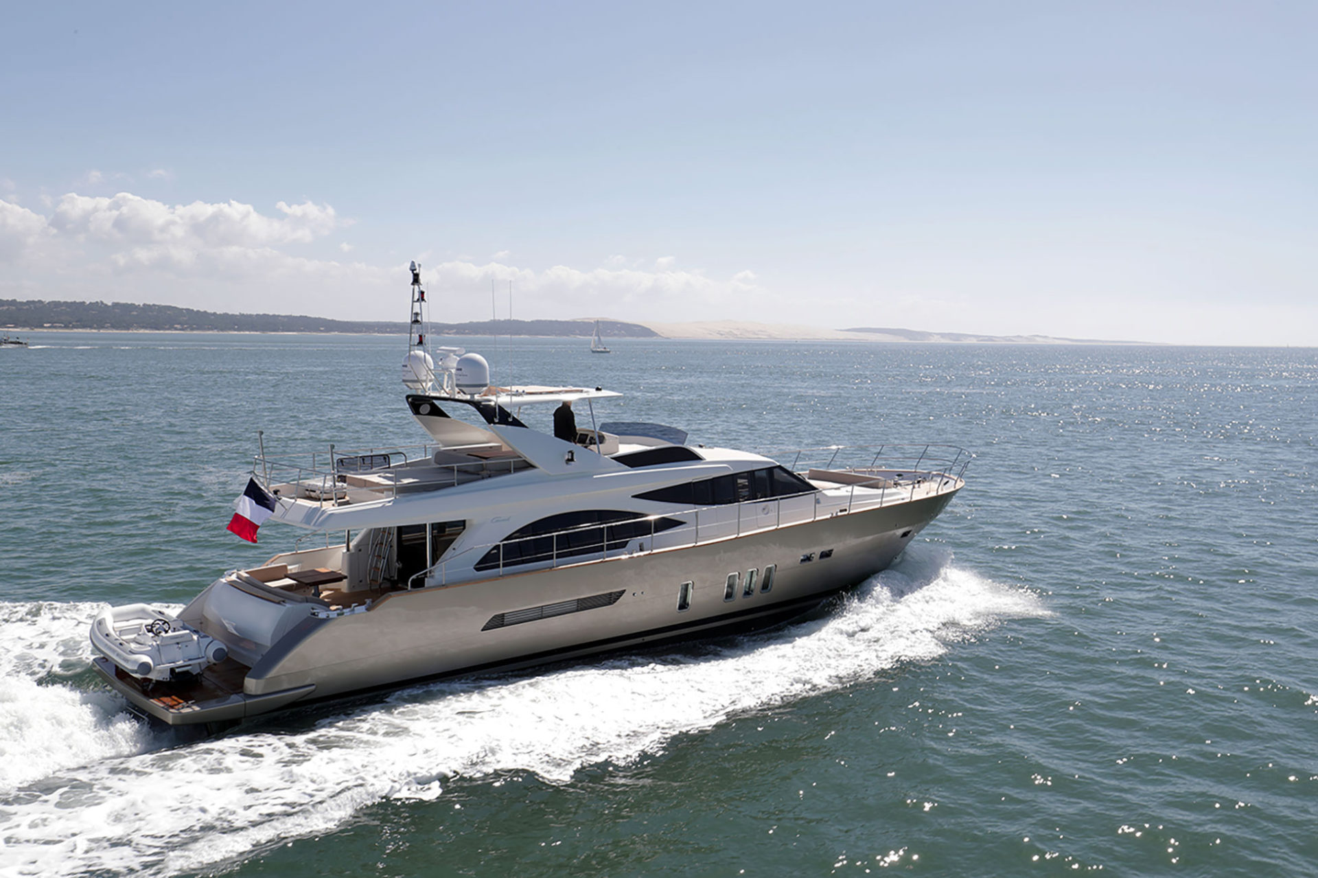 CJR equipped motor yacht